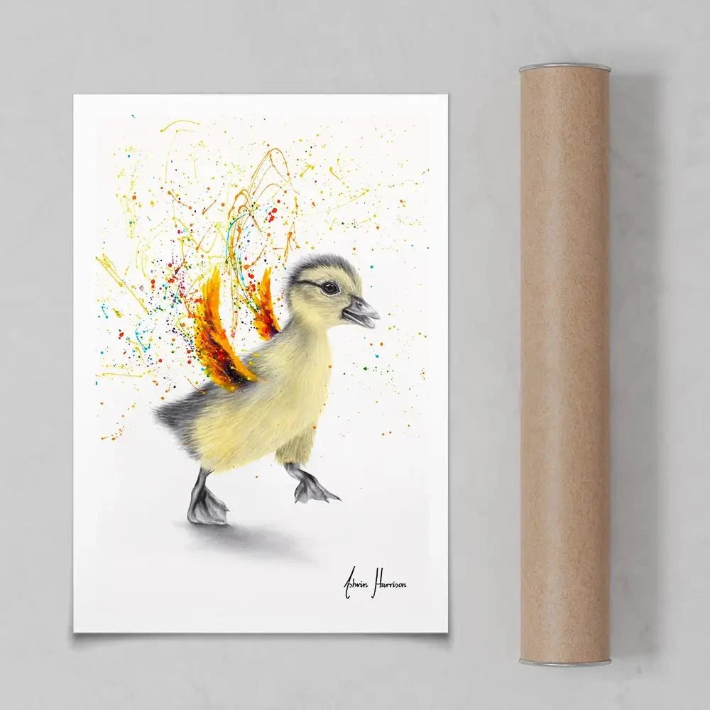 Dancing Duckling Art Print