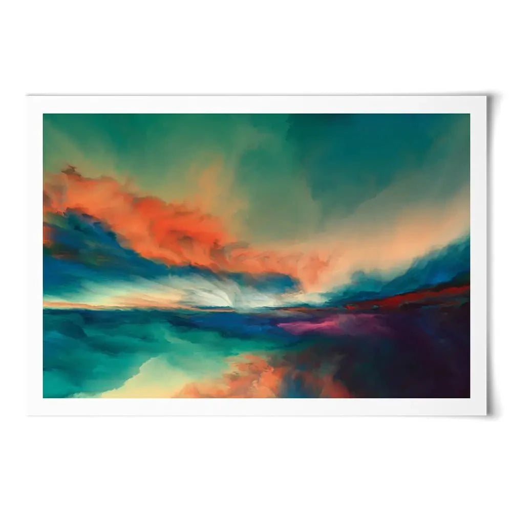Abstract Sunset Art Print