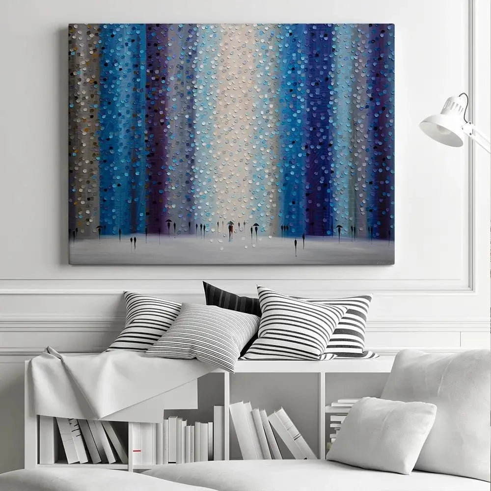 Rainy City For Us Canvas Print