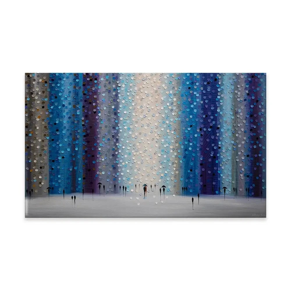 Rainy City For Us Canvas Print