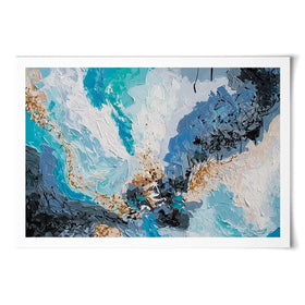 Blue Gold 2 Art Print