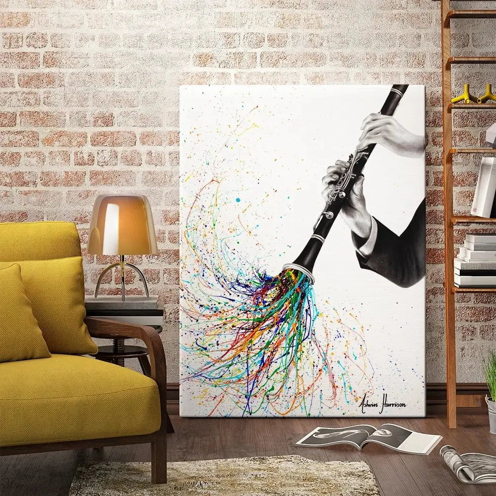 A Clarinet Tune Canvas Print