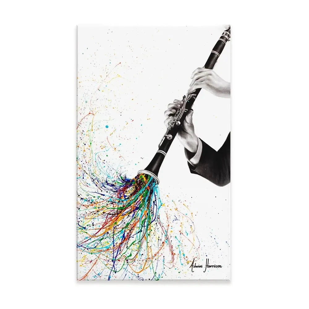 A Clarinet Tune Canvas Print