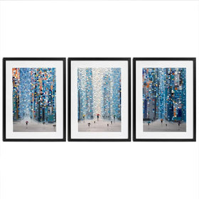 Metropolitan Dreams Framed Art Print Trio