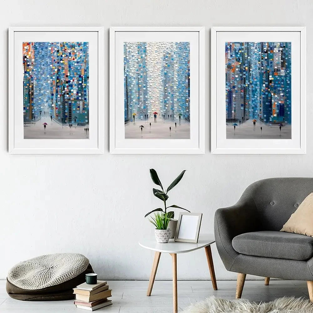 Metropolitan Dreams Framed Art Print Trio