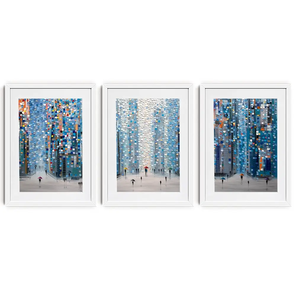 Metropolitan Dreams Framed Art Print Trio
