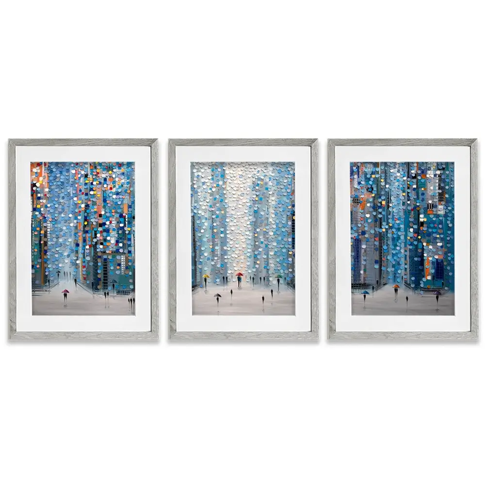 Metropolitan Dreams Framed Art Print Trio