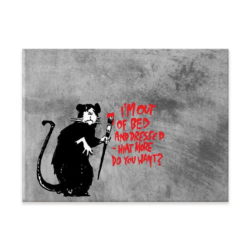 Rat Out Of Bed Canvas Print