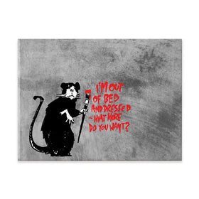 Rat Out Of Bed Canvas Print