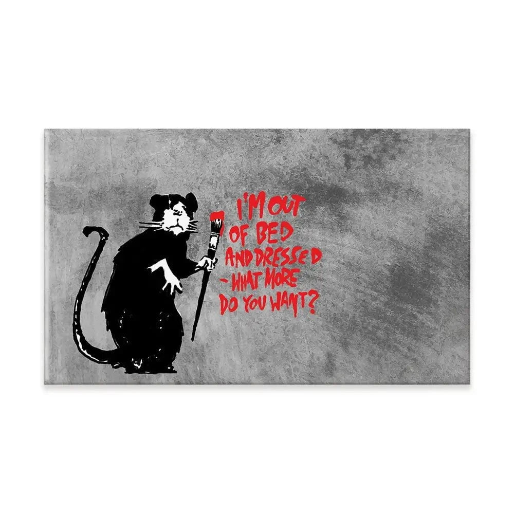 Rat Out Of Bed Canvas Print