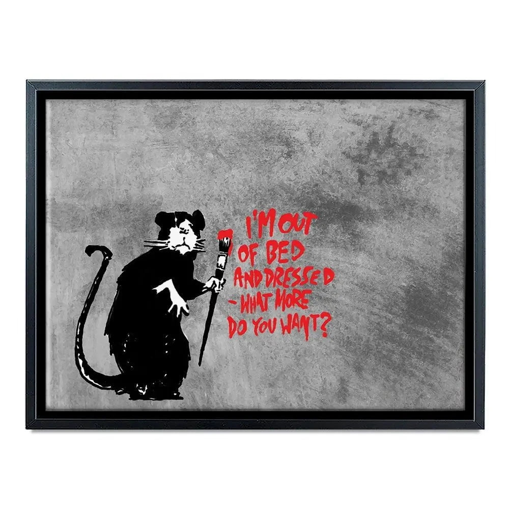 Rat Out Of Bed Canvas Print
