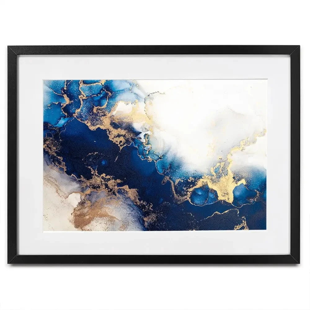 In The Deep Blue Framed Art Print