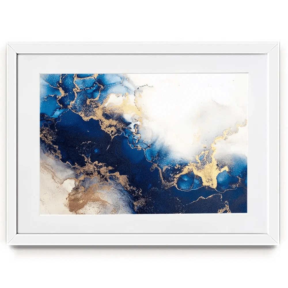 In The Deep Blue Framed Art Print