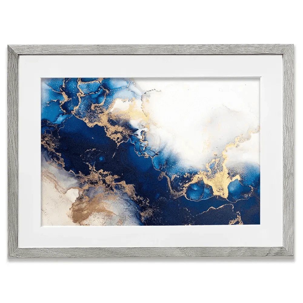 In The Deep Blue Framed Art Print