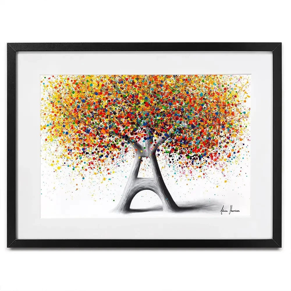 Tree Of Paris Framed Art Print