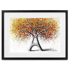 Tree Of Paris Framed Art Print