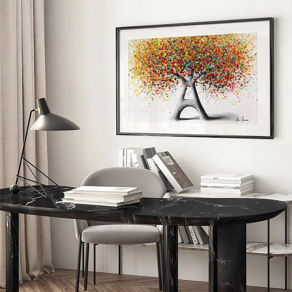 Tree Of Paris Framed Art Print