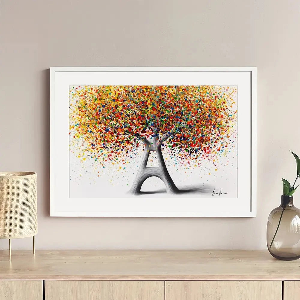 Tree Of Paris Framed Art Print