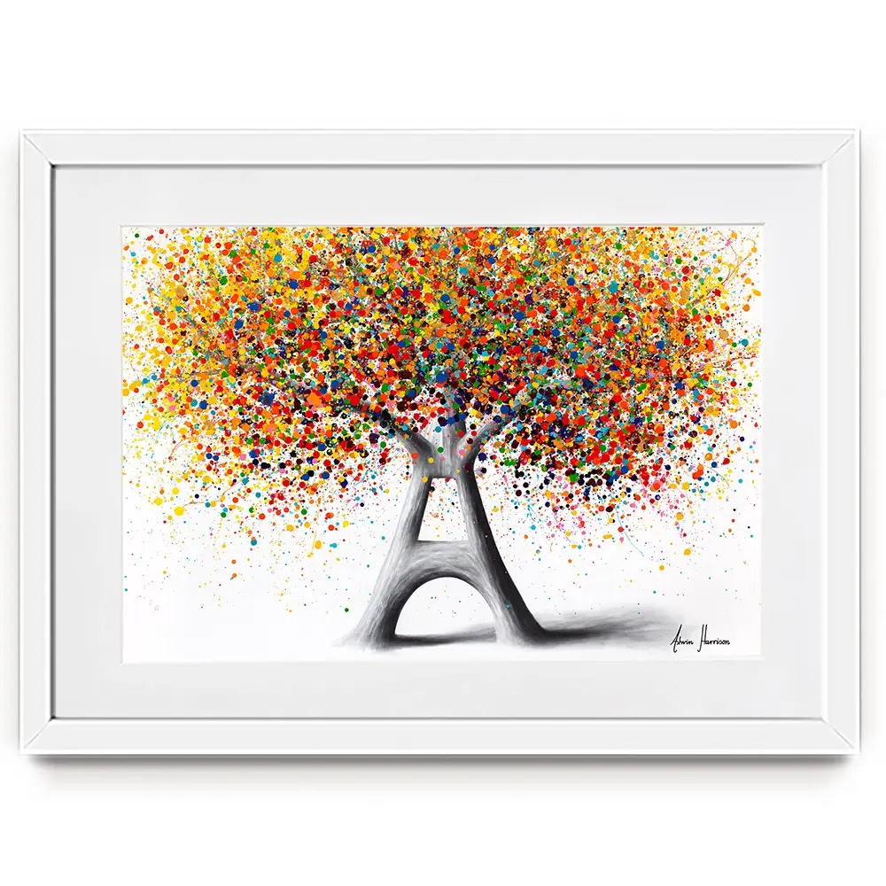 Tree Of Paris Framed Art Print
