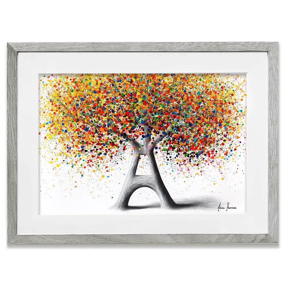 Tree Of Paris Framed Art Print