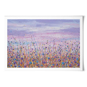 Purple Flower Field Art Print