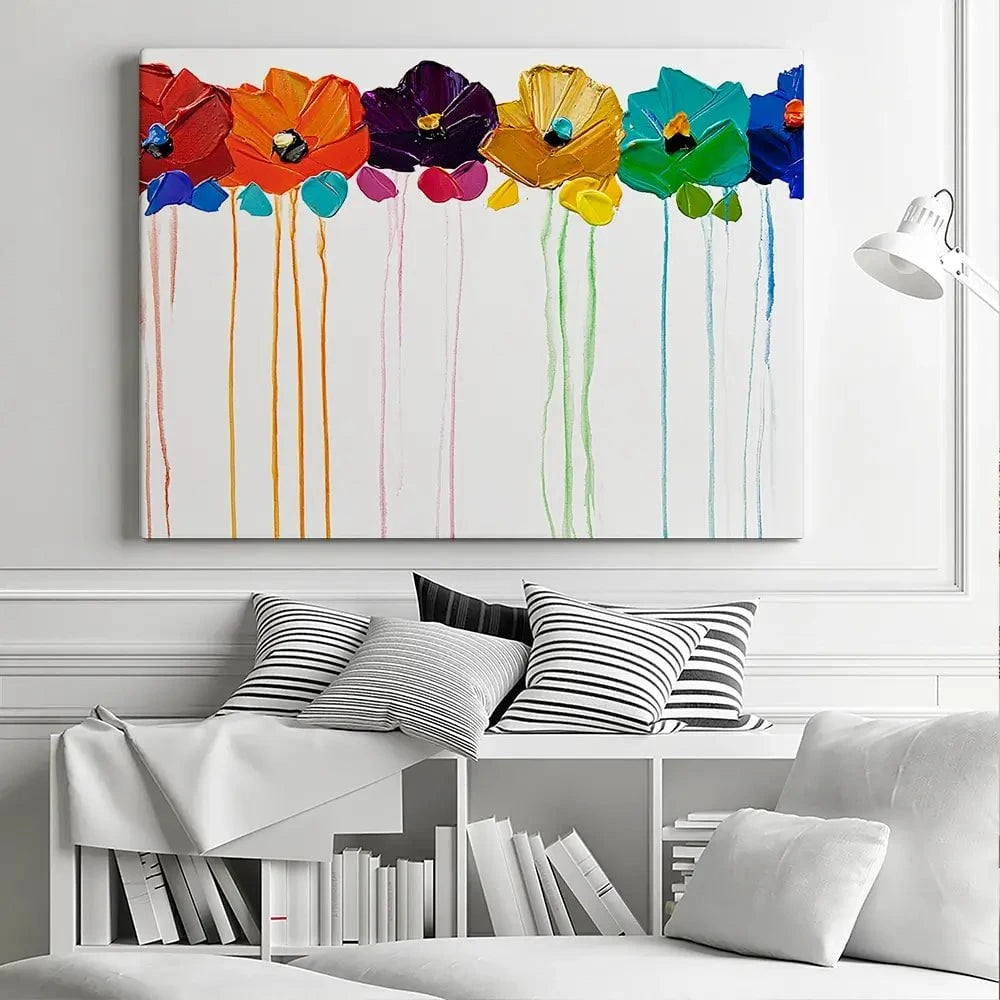 Colours On My Wall Canvas Print