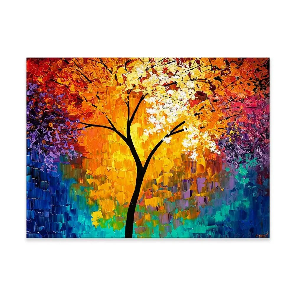 Rainbow Tree Of Life Canvas Print