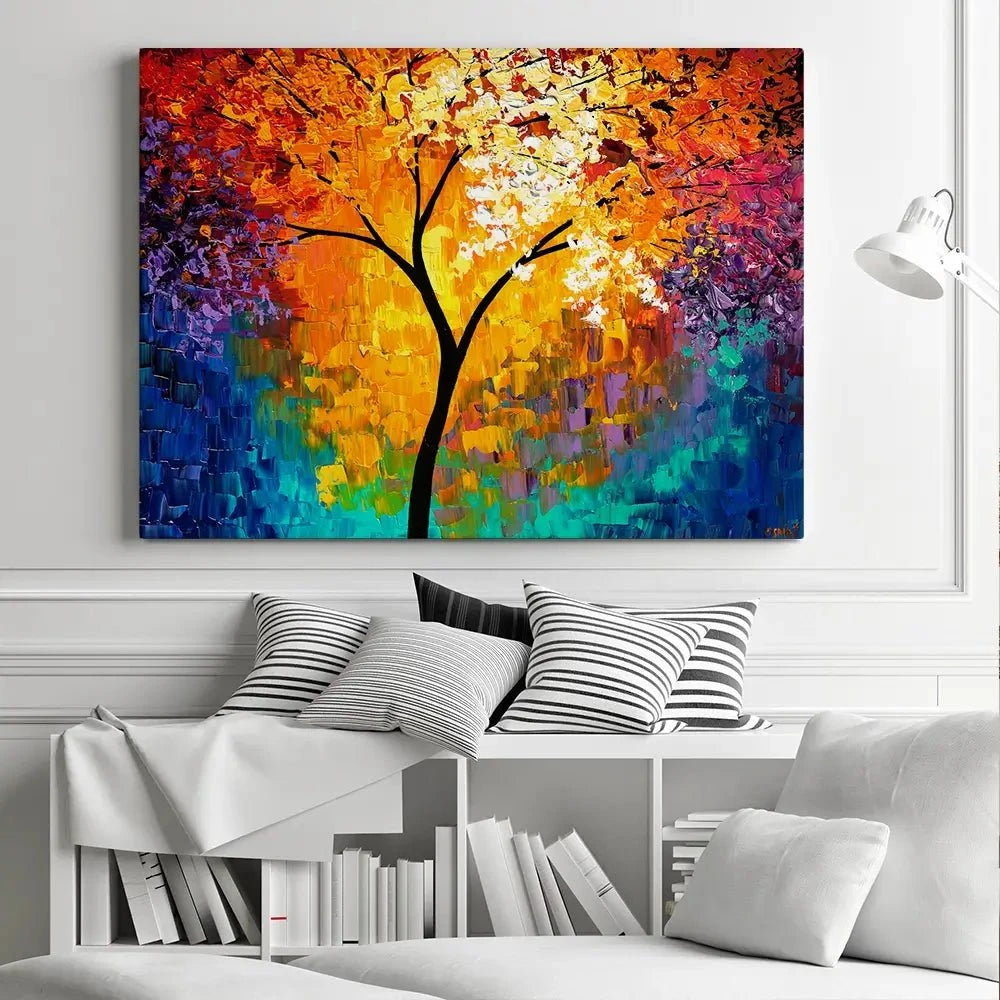 Rainbow Tree Of Life Canvas Print
