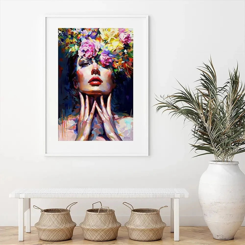 Mystery In Bloom Framed Art Print