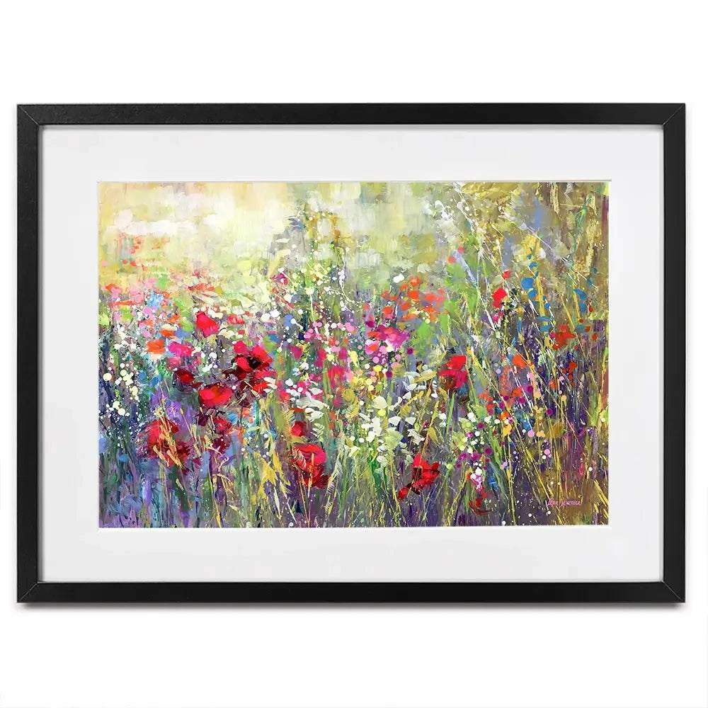 Tuscan Wildflower Field Framed Art Print