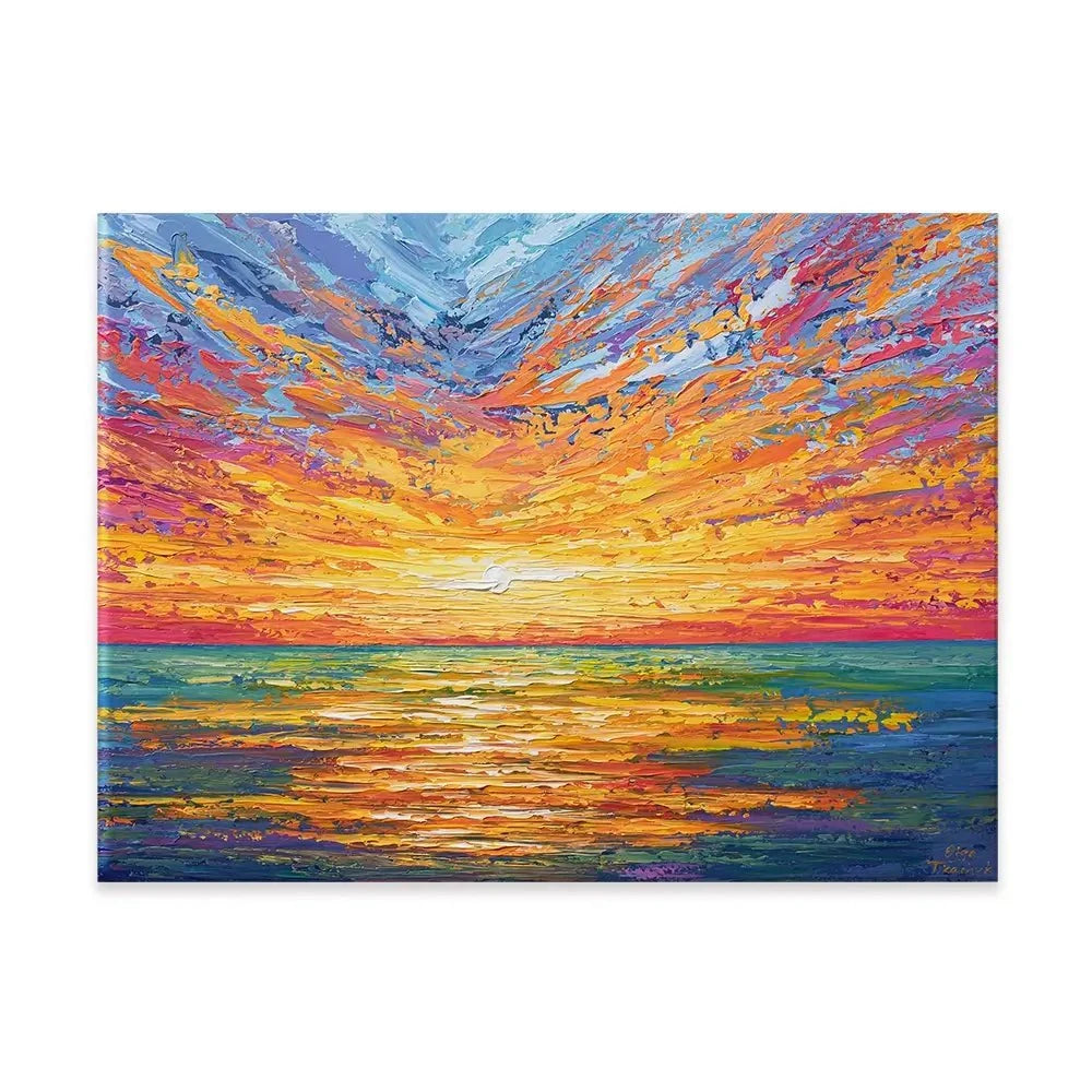 Glowing Sun Canvas Print
