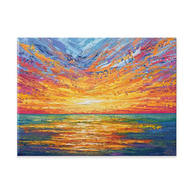 Glowing Sun Canvas Print