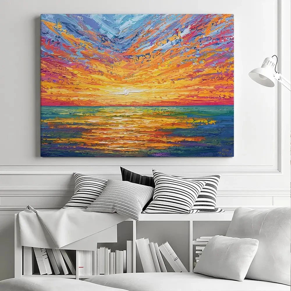 Glowing Sun Canvas Print