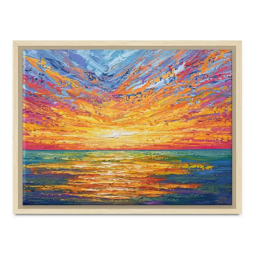 Glowing Sun Canvas Print