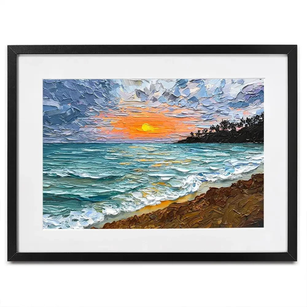 Serene Sunset Framed Art Print