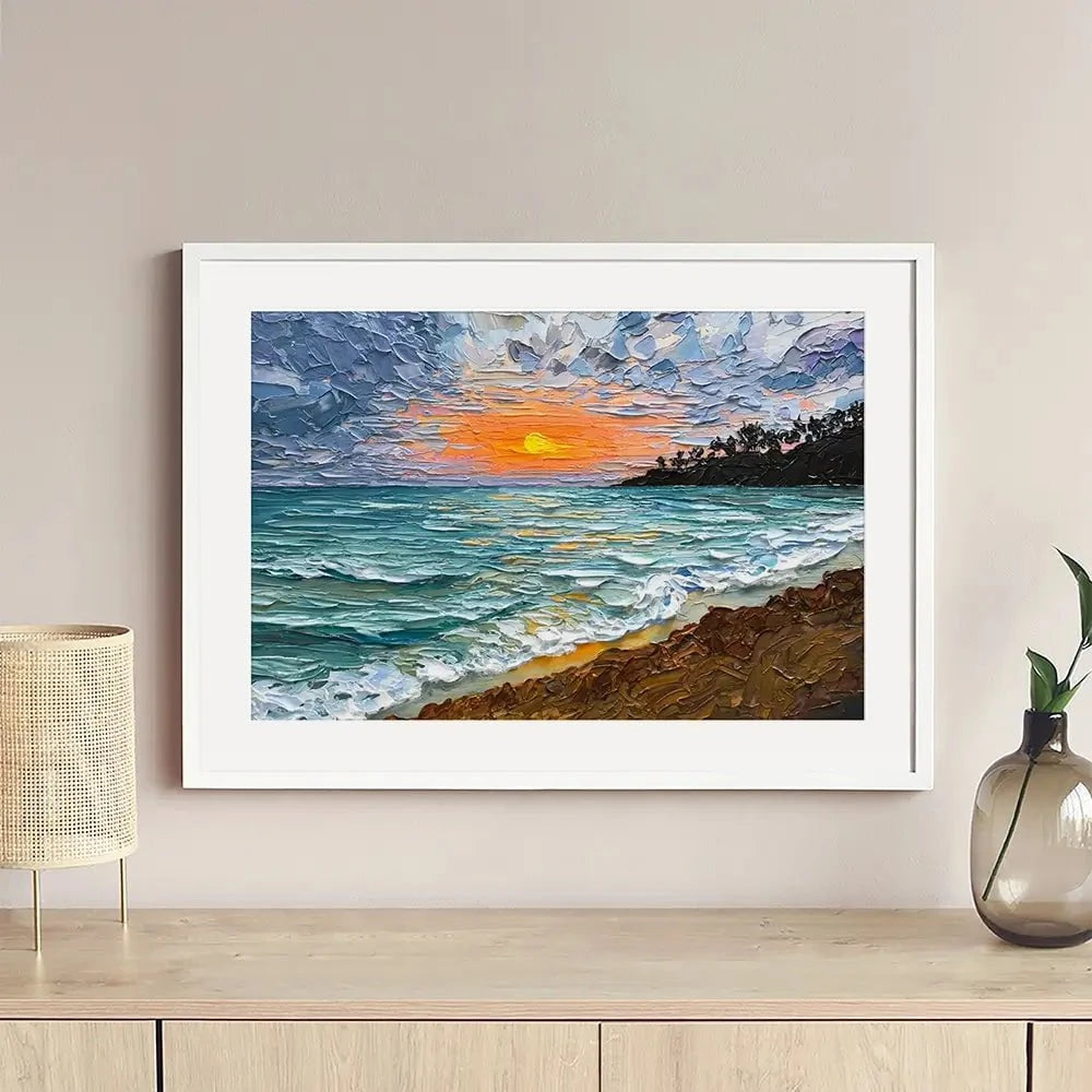 Serene Sunset Framed Art Print