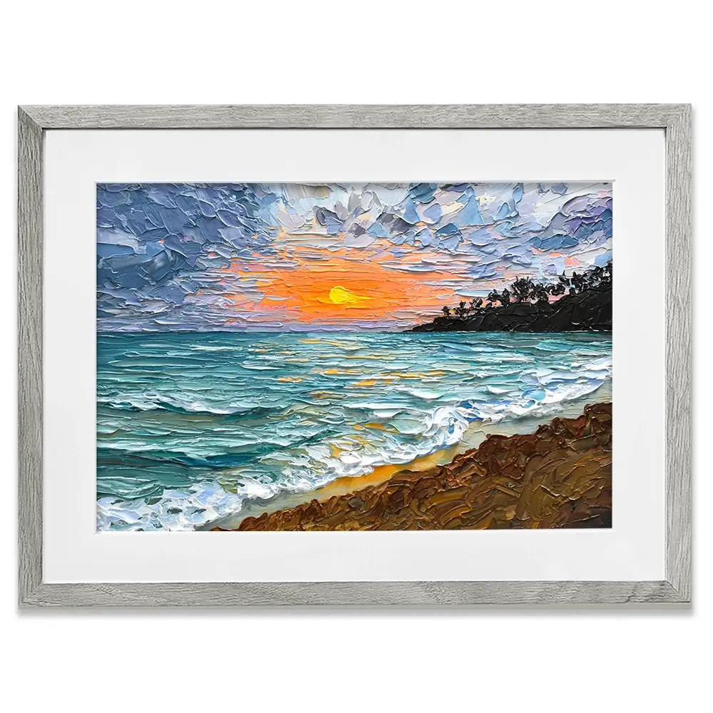 Serene Sunset Framed Art Print