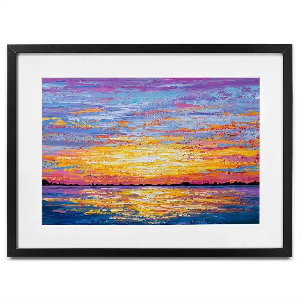 Sunset For Days Framed Art Print