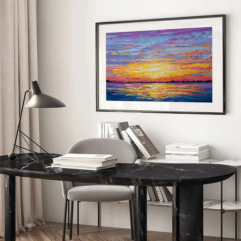 Sunset For Days Framed Art Print
