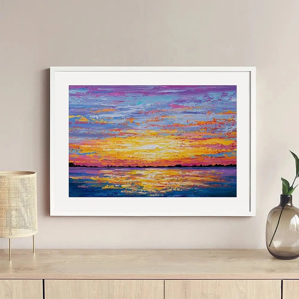 Sunset For Days Framed Art Print