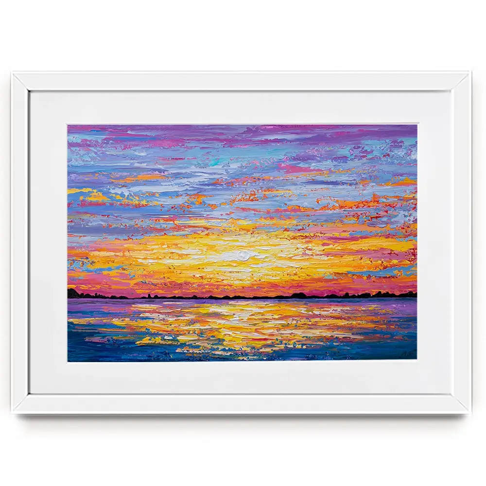 Sunset For Days Framed Art Print