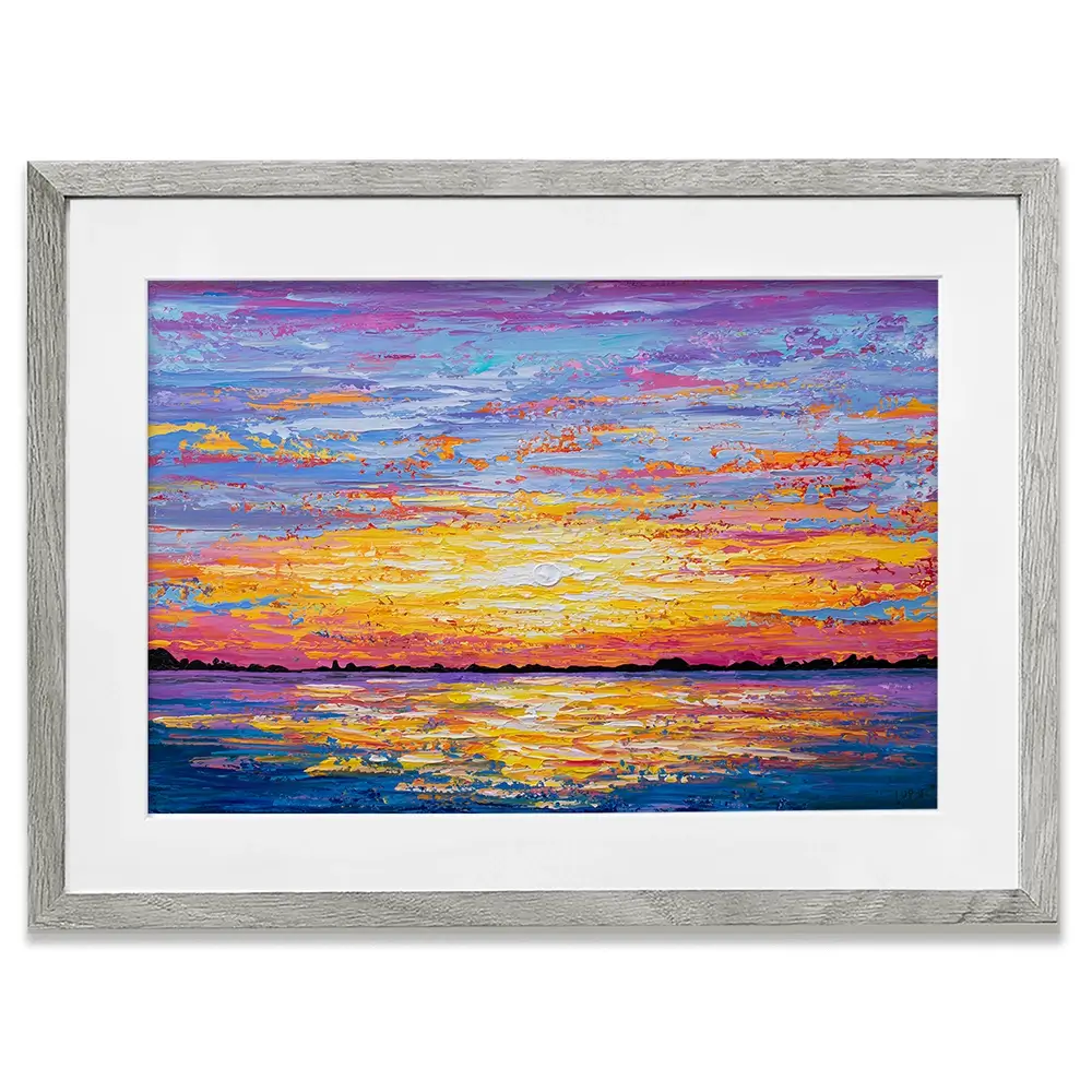 Sunset For Days Framed Art Print