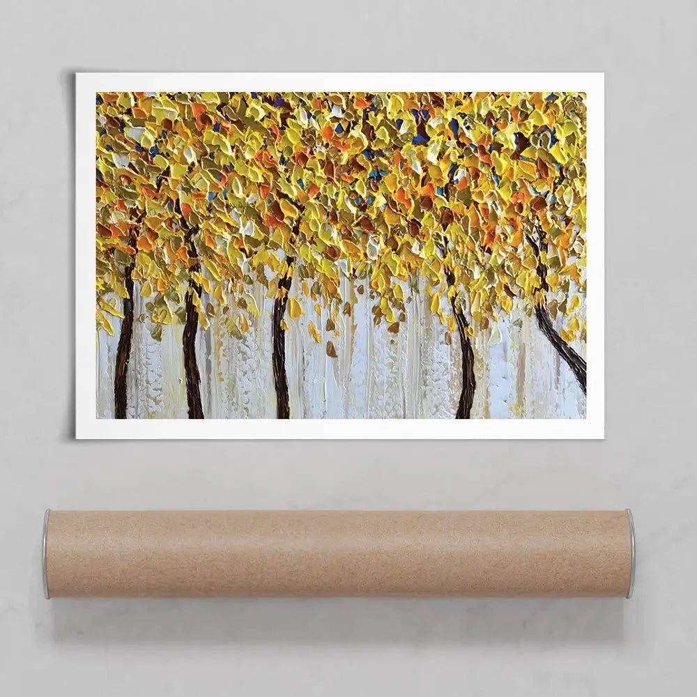 Yellow Trees Art Print