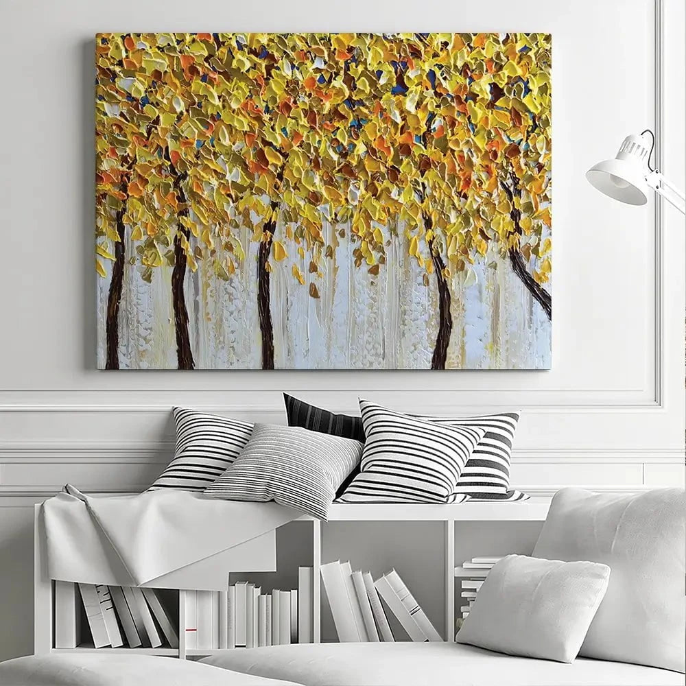 Yellow Trees Canvas Print