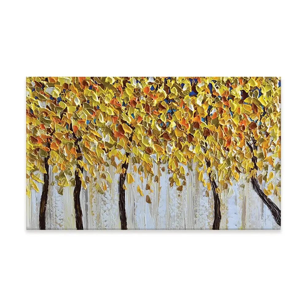 Yellow Trees Canvas Print