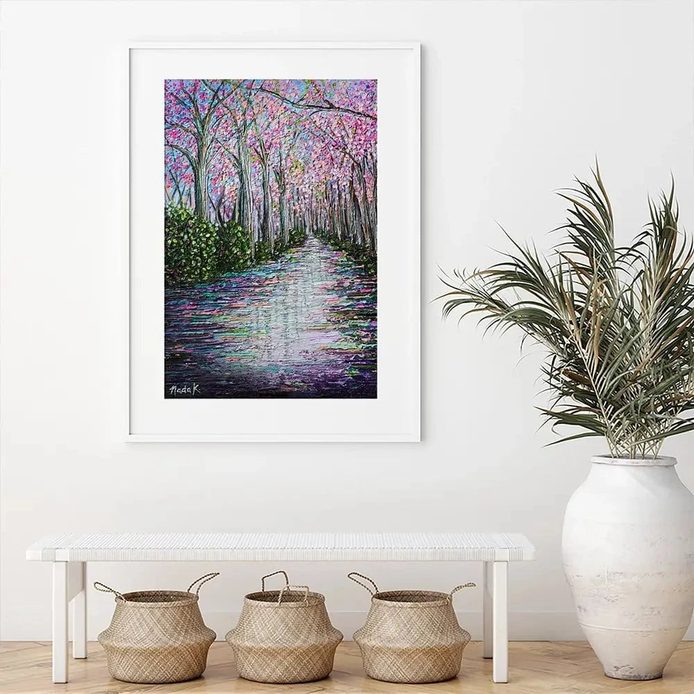 Beauty In The Puddle Framed Art Print