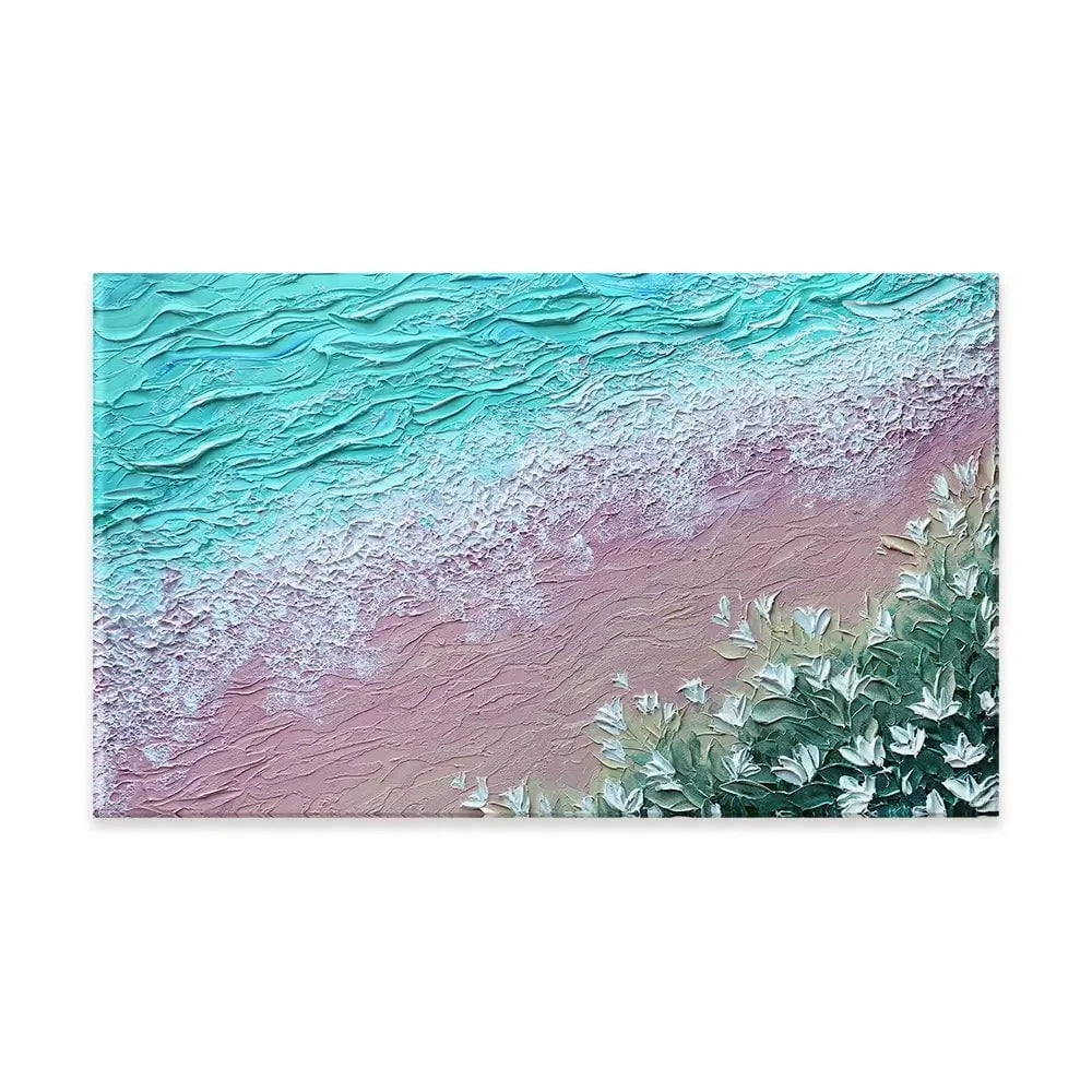 Beachy Flowers Canvas Print