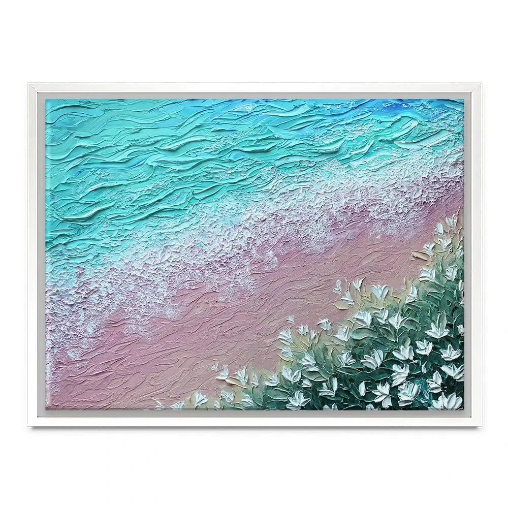 Beachy Flowers Canvas Print
