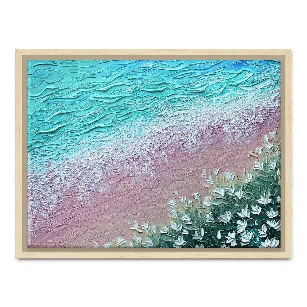 Beachy Flowers Canvas Print