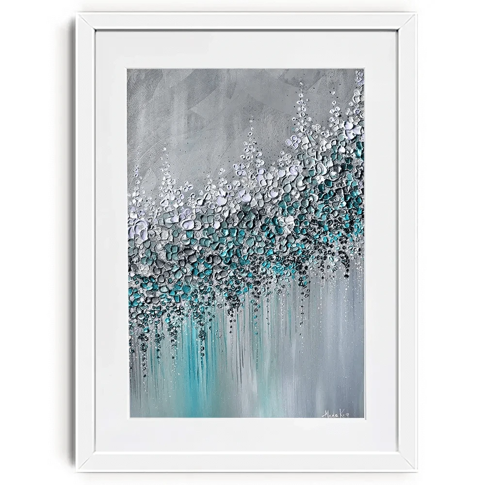 Please Me Grey Framed Art Print